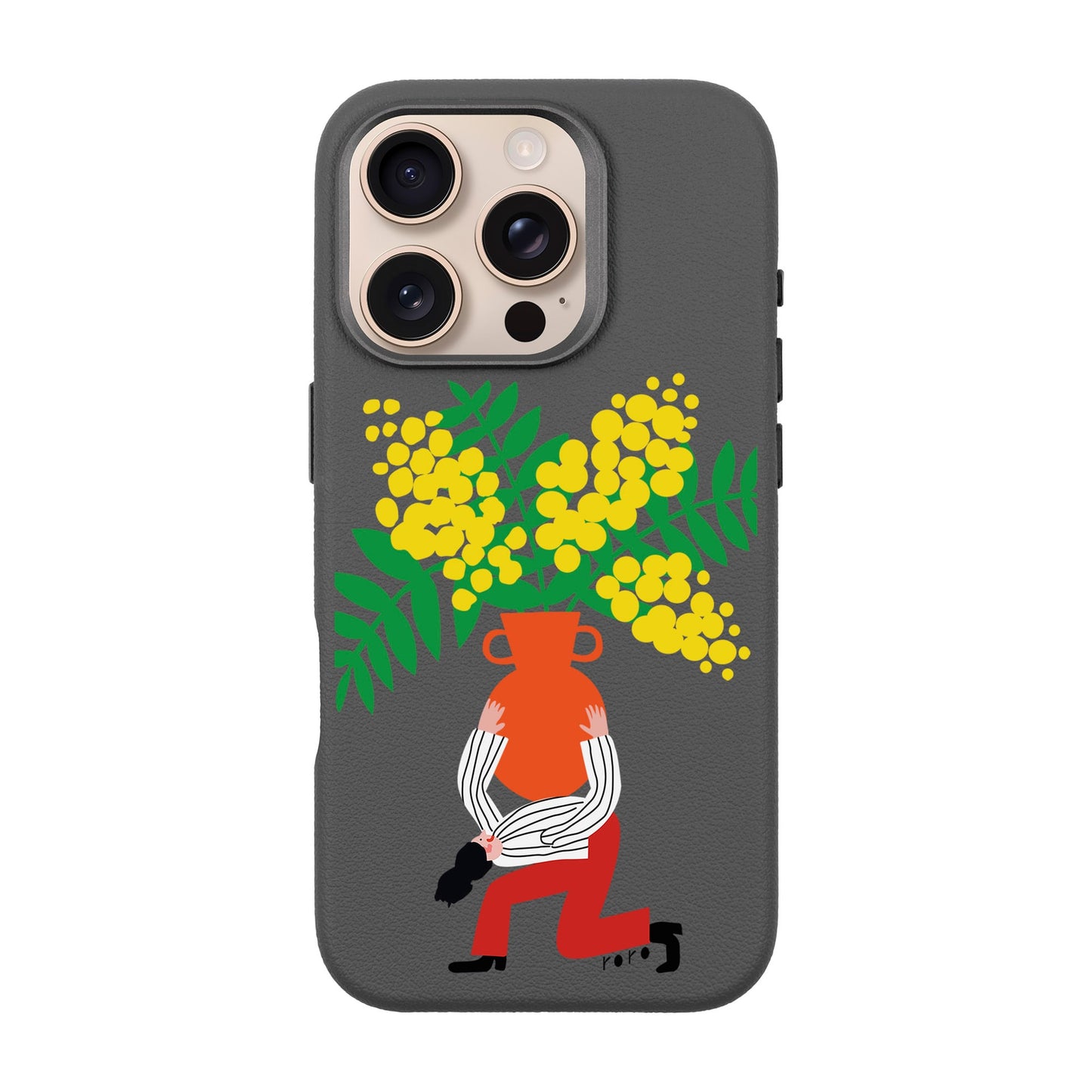 VASE-iPhone 16 Pro Leather Premium Kılıf MagSafe Özellikli