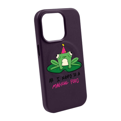 FORG-Leather Kılıf MagSafe Özellikli - iPhone 14 Pro