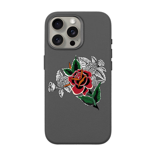 DRY ROSE-iPhone 15 Pro Max Leather Premium Kılıf MagSafe Özellikli
