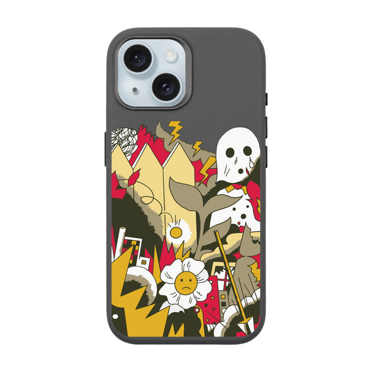 EVERYTHING IS BURNING-iPhone 15 Leather Premium Kılıf MagSafe Özellikli