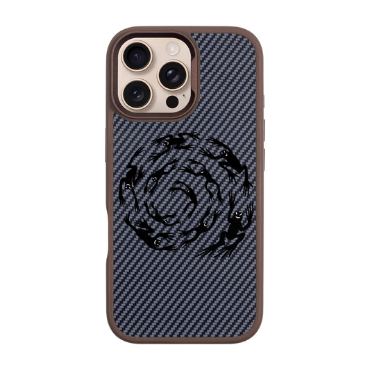 SWIRLING FROGS-iPhone 16 Pro Max Plaid Kılıf MagSafe Özellikli