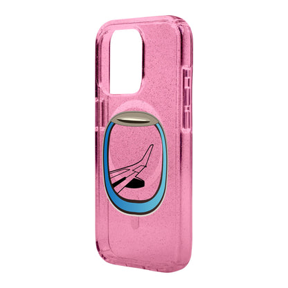 AIRCRAFT WINDOW-Shiny Kılıf MagSafe Özellikli - iPhone 15 Pro Max