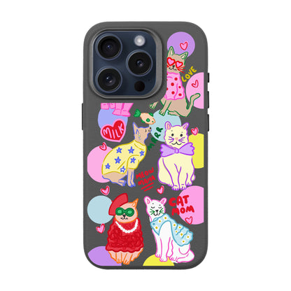 CAT MOM-iPhone 15 Pro Leather Premium Kılıf MagSafe Özellikli