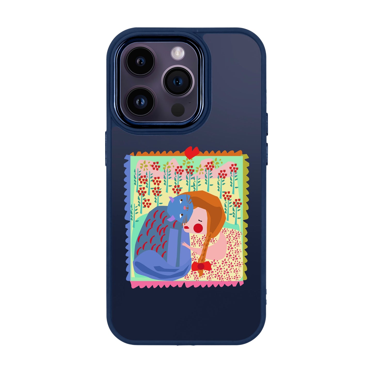 KEDİ POSTA PULU-iPhone 13 Pro Proof Kılıf