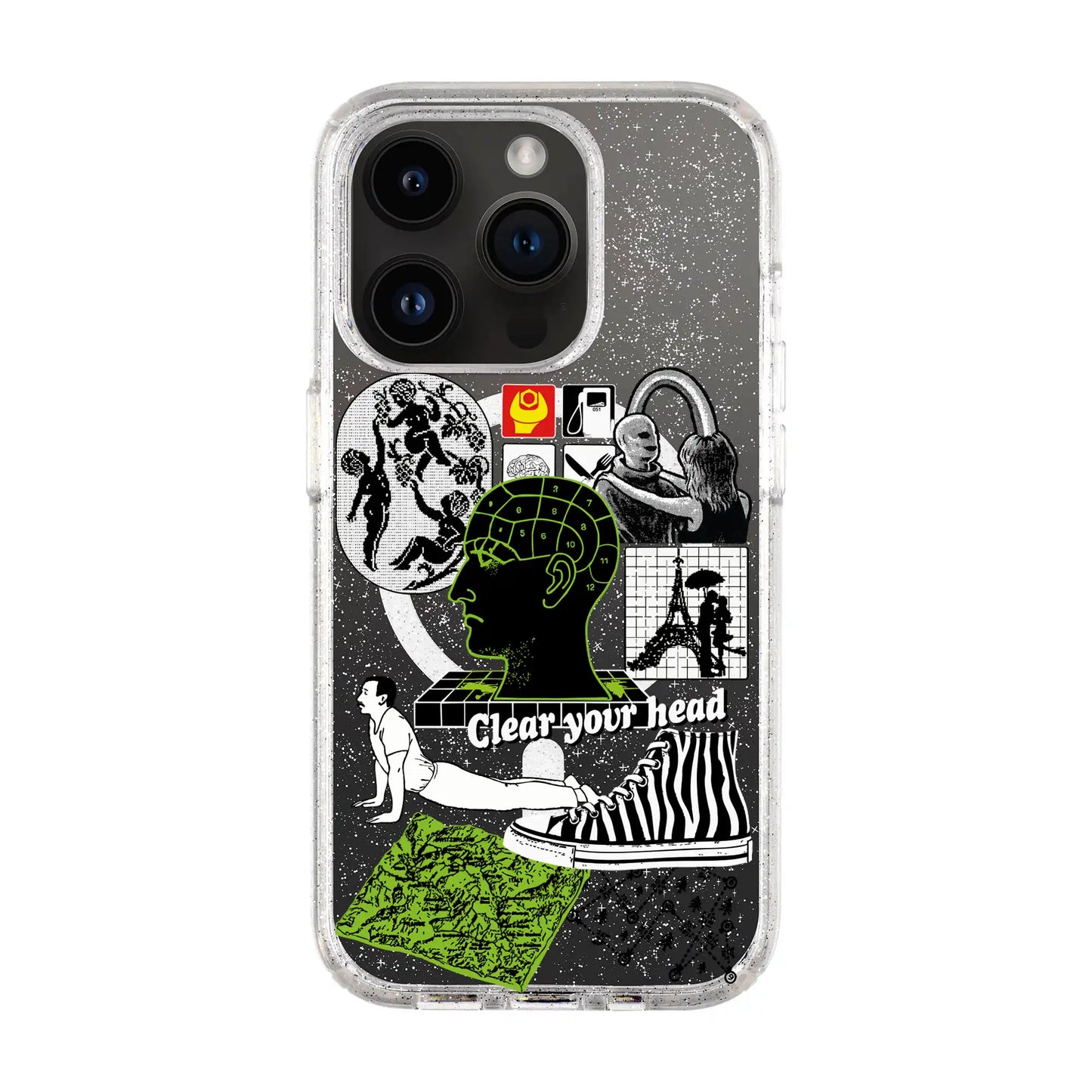 CLEAR YOUR HEAD-iPhone 14 Pro Shiny Kılıf MagSafe Özellikli