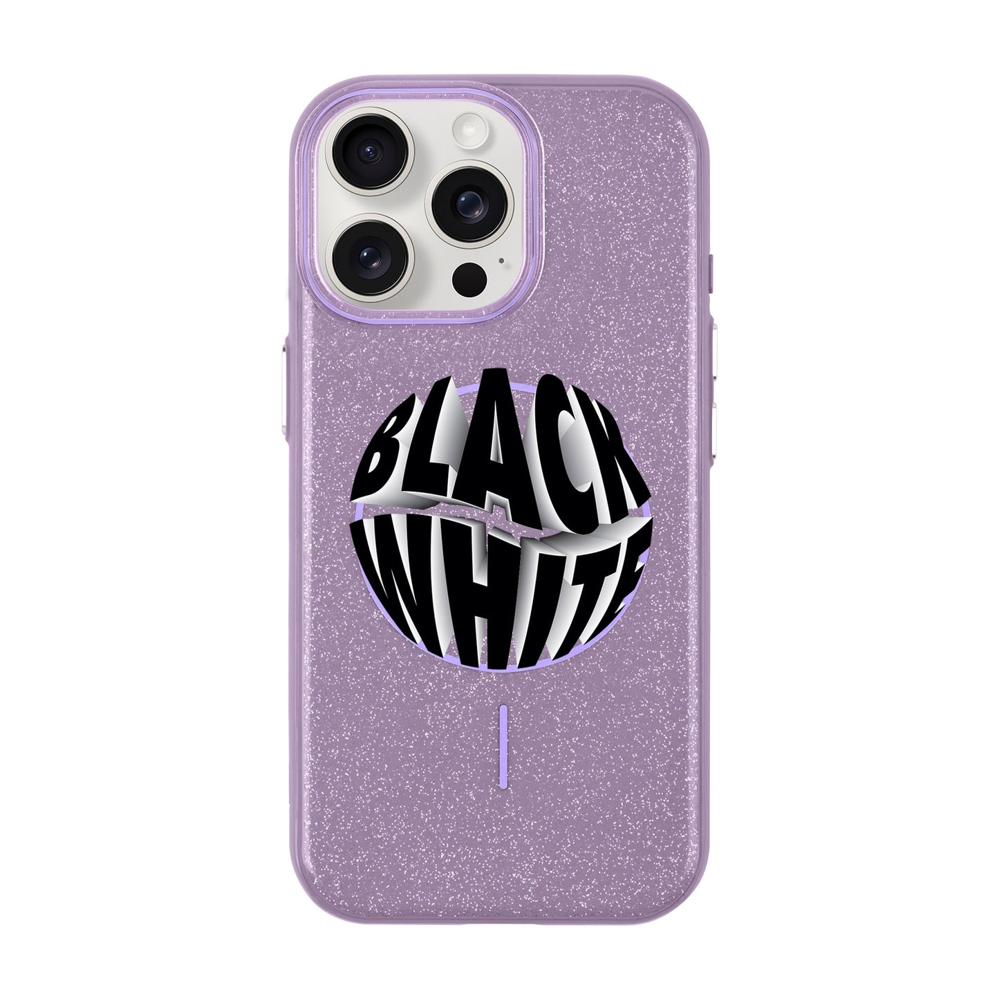 BLACK WHITE-iPhone 15 Pro Max Radiant Kılıf MagSafe Özellikli
