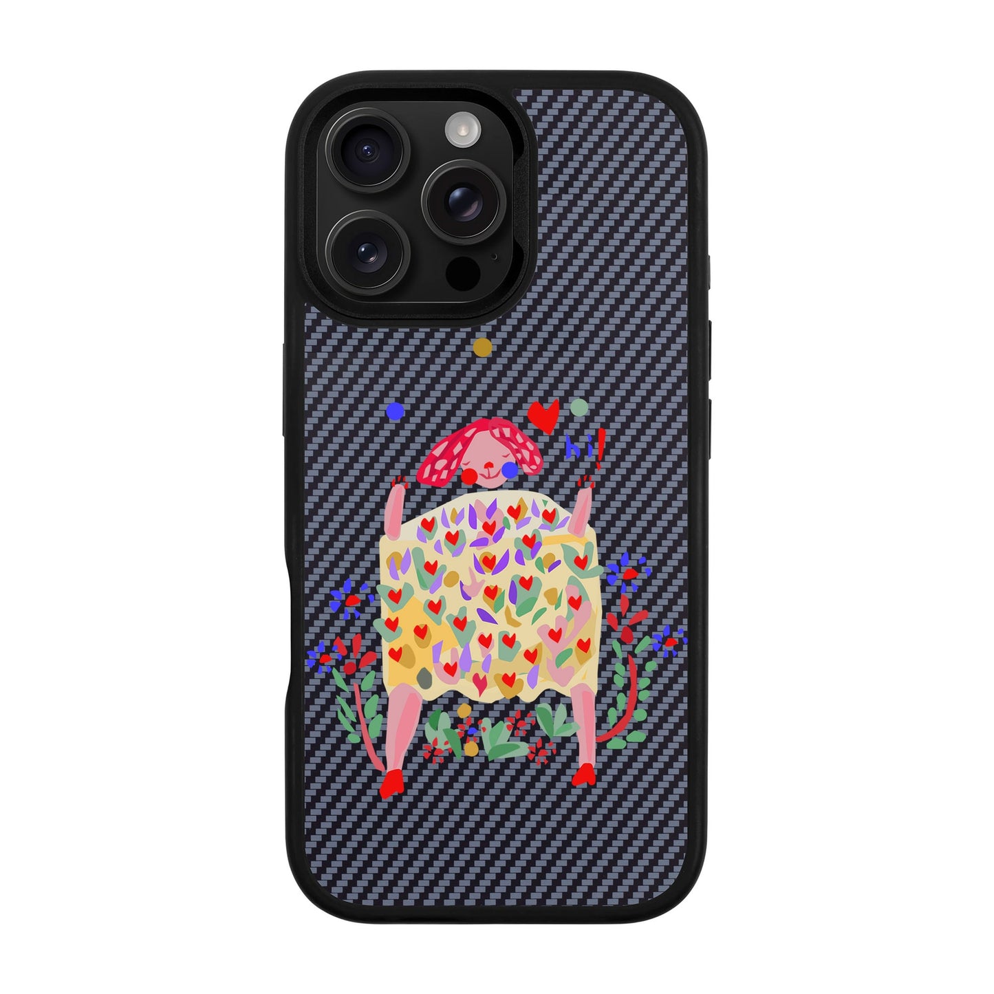 ÜÇ TOP-iPhone 16 Pro Max Plaid Kılıf MagSafe Özellikli