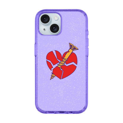 BROKEN HEART-iPhone 15 Plus Shiny Kılıf MagSafe Özellikli