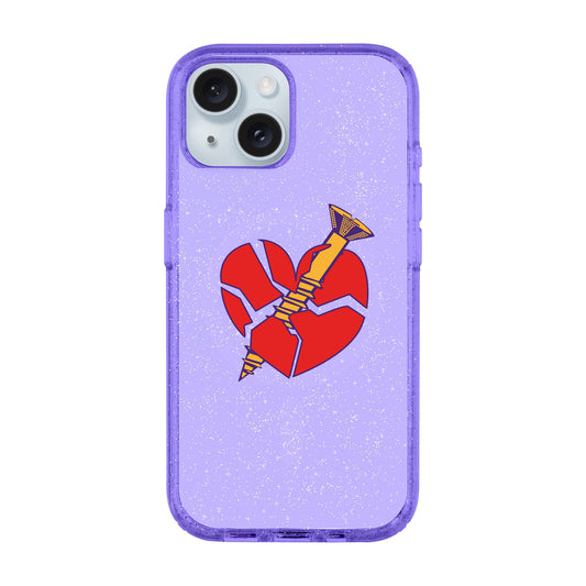 BROKEN HEART-iPhone 15 Plus Shiny Kılıf MagSafe Özellikli