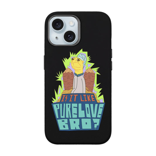 PURE LOVE-iPhone 15 Leather Premium Kılıf MagSafe Özellikli
