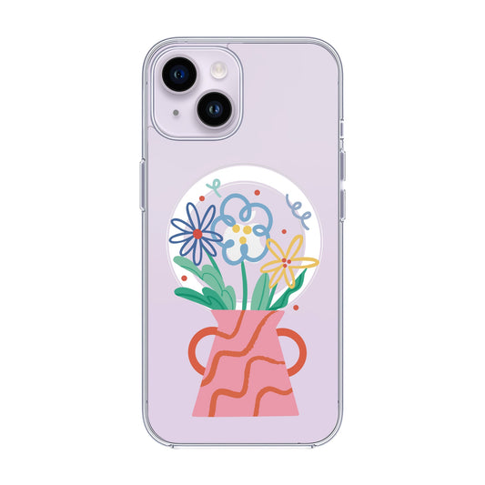 PINK VASE-iPhone 13 Pro Max Solid Kılıf MagSafe Özellikli