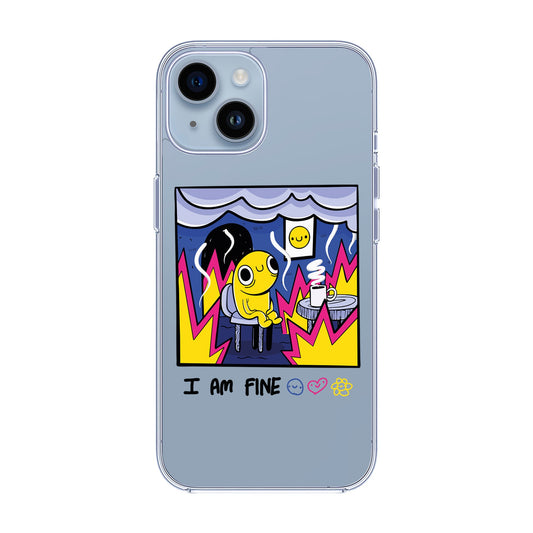 I AM FINE-iPhone 14 Solid Kılıf