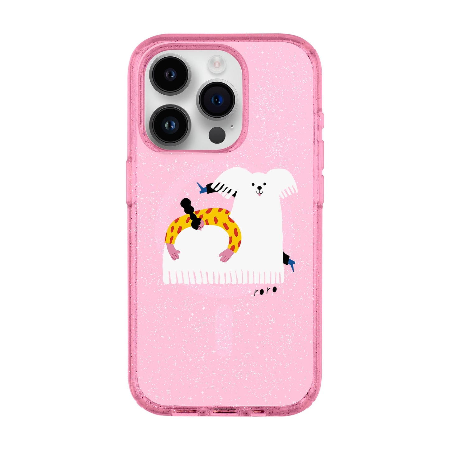 FANCY DOG-iPhone 14 Pro Shiny Kılıf MagSafe Özellikli