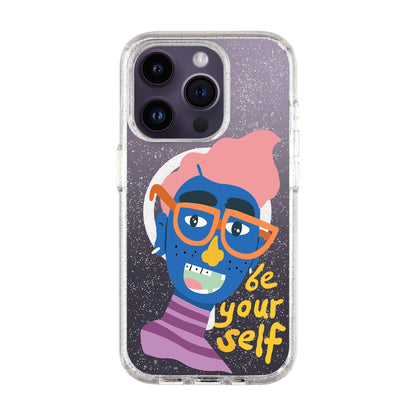 BE YOUR SELF-iPhone 14 Pro Shiny Kılıf MagSafe Özellikli