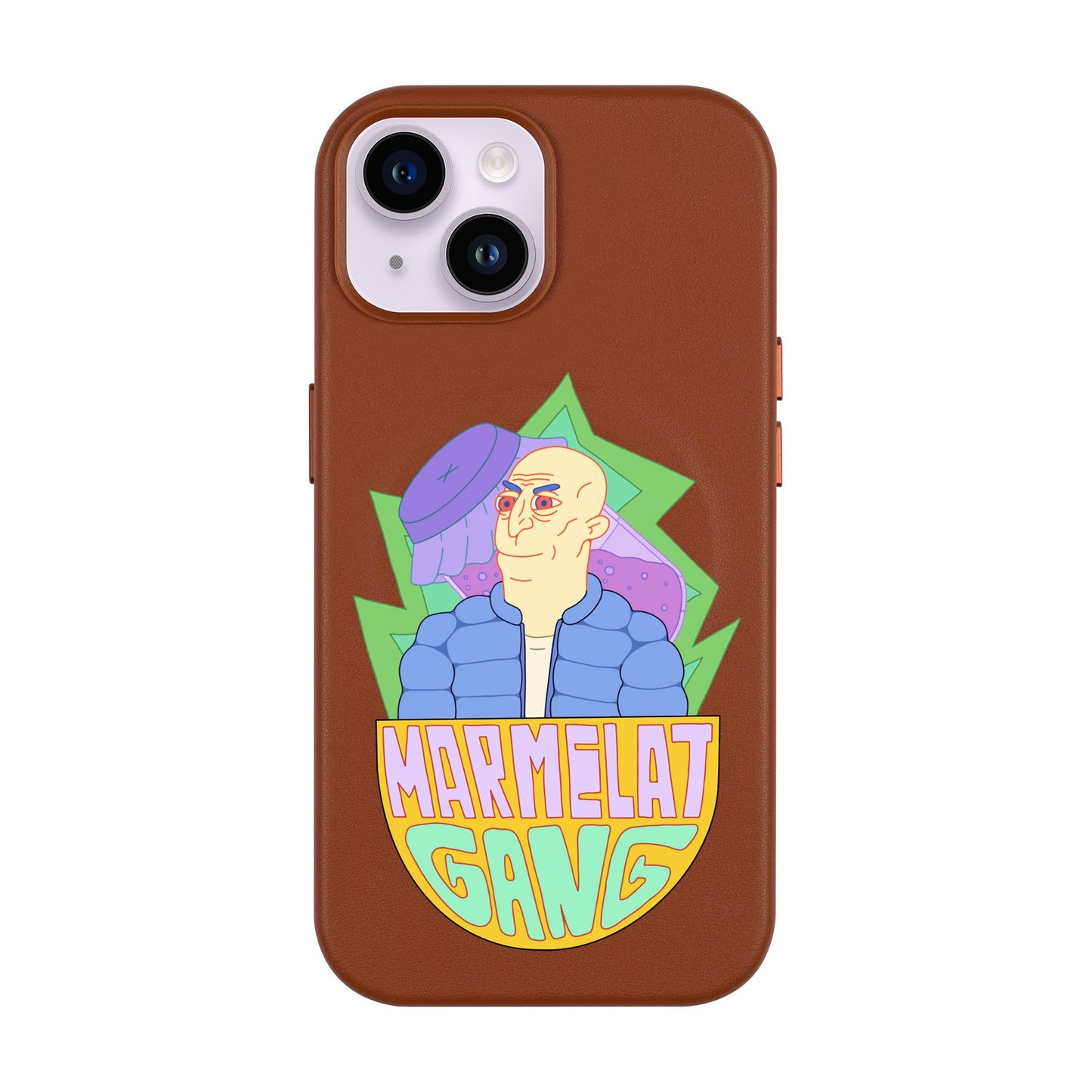 MARMELAT GANG-Leather Kılıf MagSafe Özellikli - iPhone 13