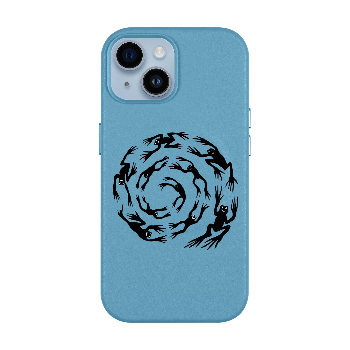 SWIRLING FROGS-Leather Kılıf MagSafe Özellikli - iPhone 13