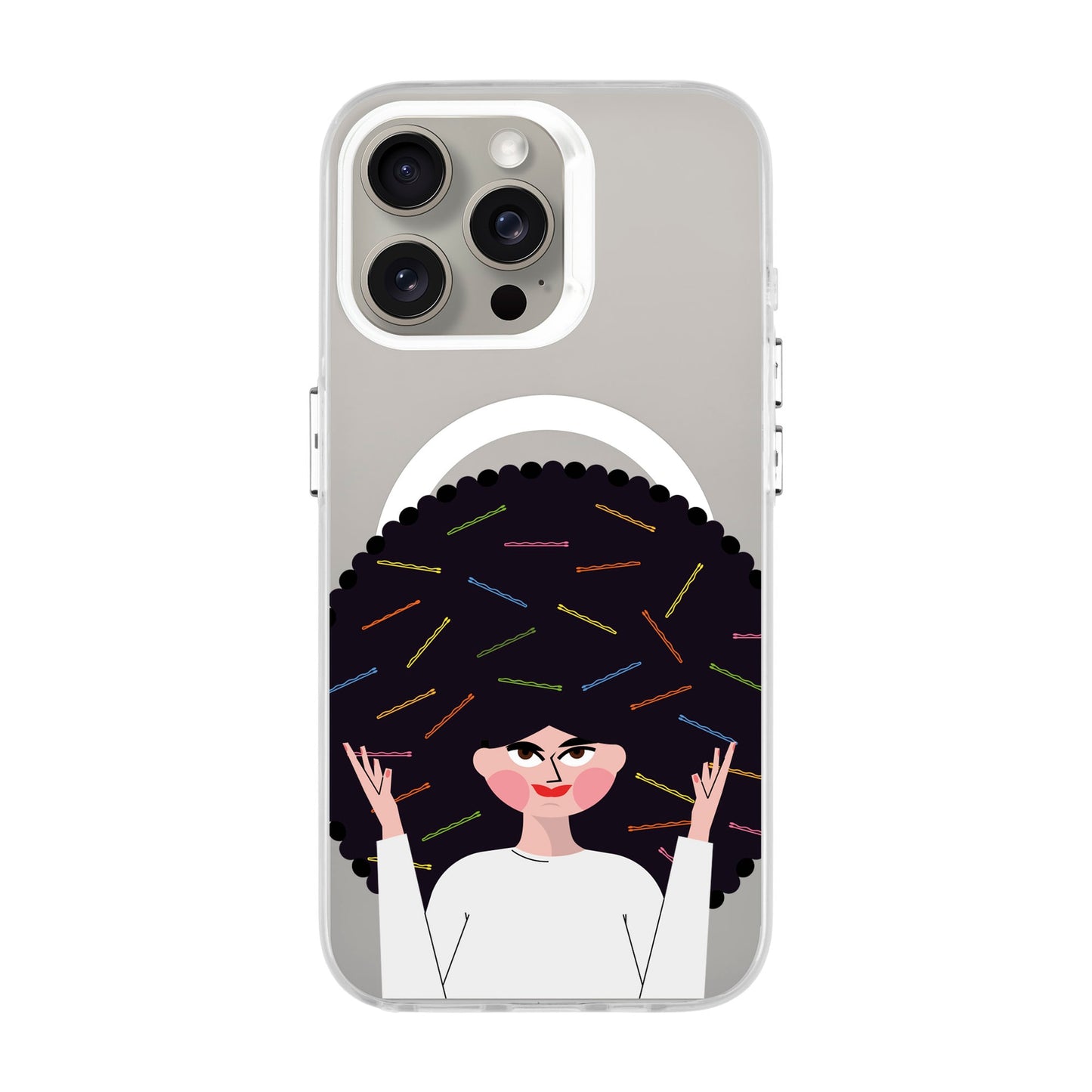 TANGLES OF HAPPINESS-Hold Kılıf MagSafe Özellikli - iPhone 15 Pro Max