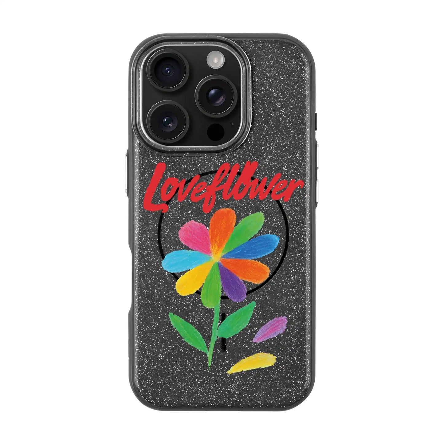 LOVE FLOWER-iPhone 16 Pro Radiant Kılıf MagSafe Özellikli