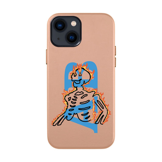 HOT HUMAN KİŞİSELLEŞTİRİLMİŞ-iPhone 13 Leather Kılıf