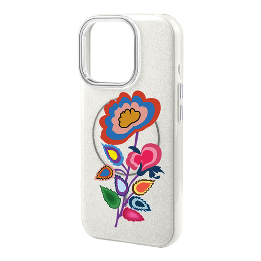 KNITTED FLOWER-iPhone 16 Plus Radiant Kılıf MagSafe Özellikli