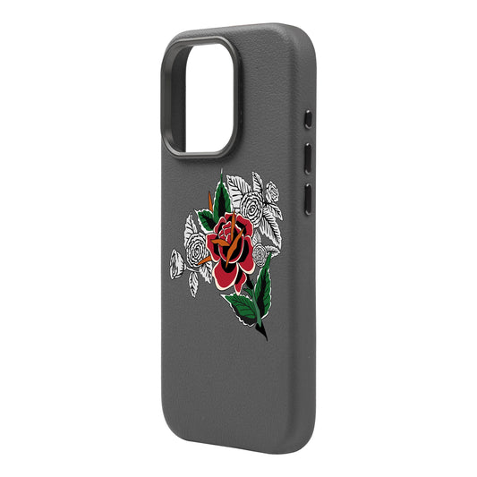 DRY ROSE-iPhone 16 Pro Max Leather Premium Kılıf MagSafe Özellikli