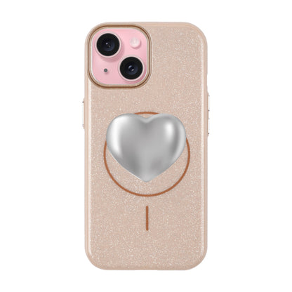 SILVER HEART-iPhone 15 Plus Radiant Kılıf MagSafe Özellikli