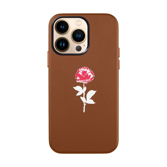 NATUREL ROSE-iPhone 13 Pro Leather Kılıf