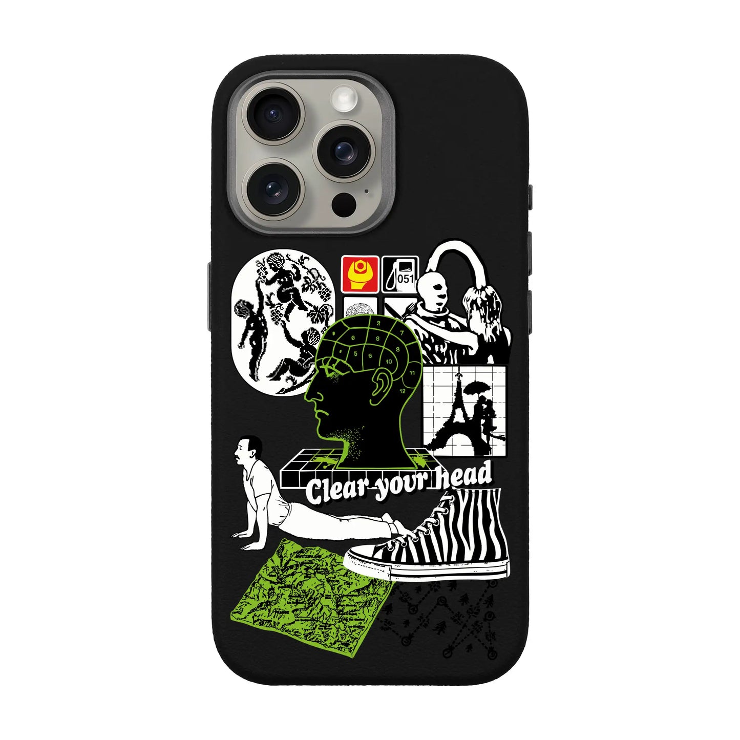 CLEAR YOUR HEAD-iPhone 15 Pro Max Leather Premium Kılıf MagSafe Özellikli