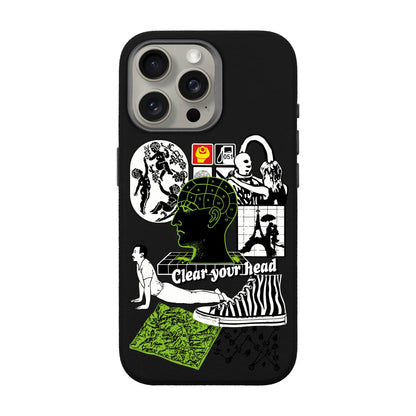CLEAR YOUR HEAD-iPhone 15 Pro Max Leather Premium Kılıf MagSafe Özellikli