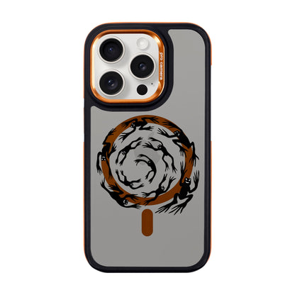 SWIRLING FROGS-iPhone 15 Pro Dark Kılıf MagSafe Özellikli
