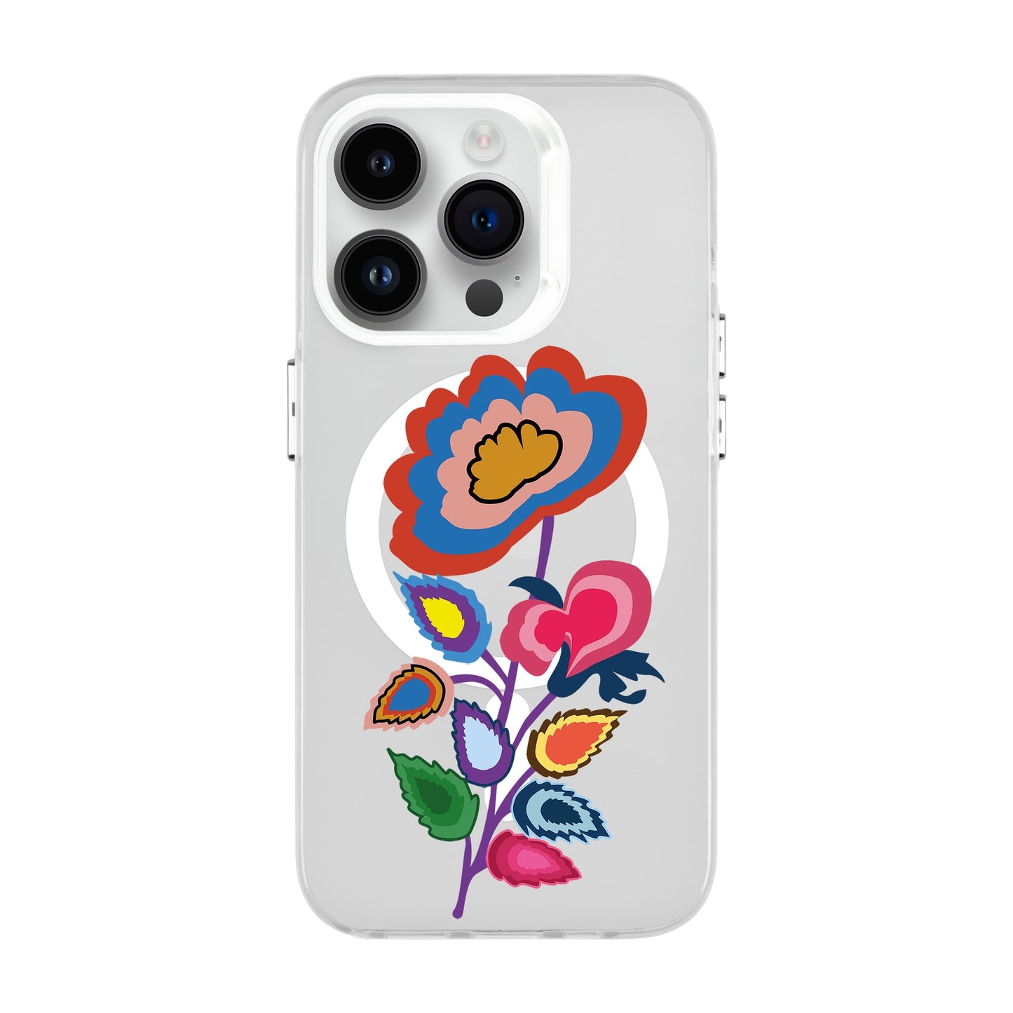 KNITTED FLOWER-iPhone 14 Pro Hold Kılıf MagSafe Özellikli