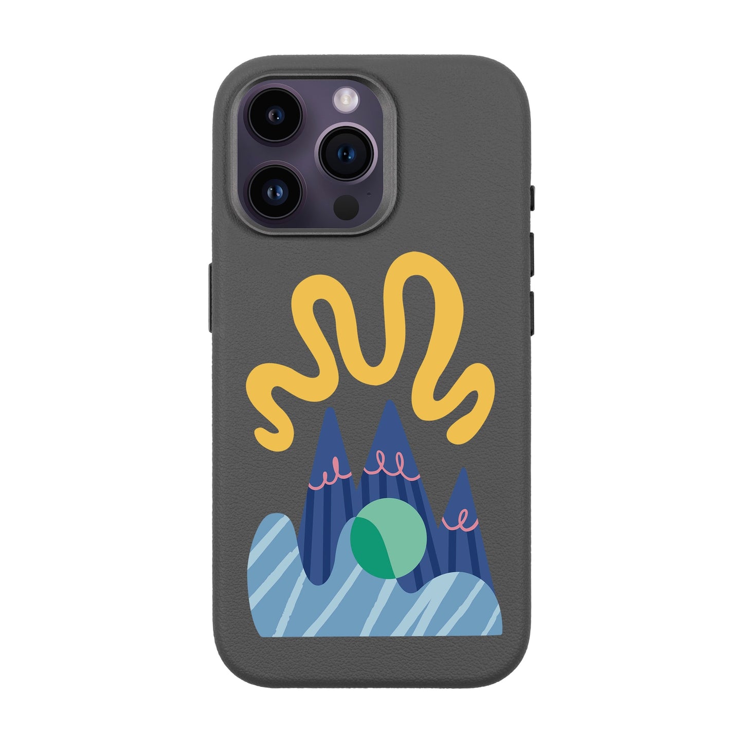 MOUNTAIN-iPhone 14 Pro Max Leather Premium Kılıf MagSafe Özellikli