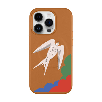 L’OISEAU LIBRE-Leather Kılıf MagSafe Özellikli - iPhone 14 Pro