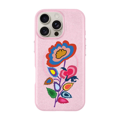 KNITTED FLOWER-iPhone 16 Pro Max Radiant Kılıf MagSafe Özellikli