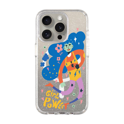 GIRL POWER-Shiny Kılıf MagSafe Özellikli - iPhone 15 Pro