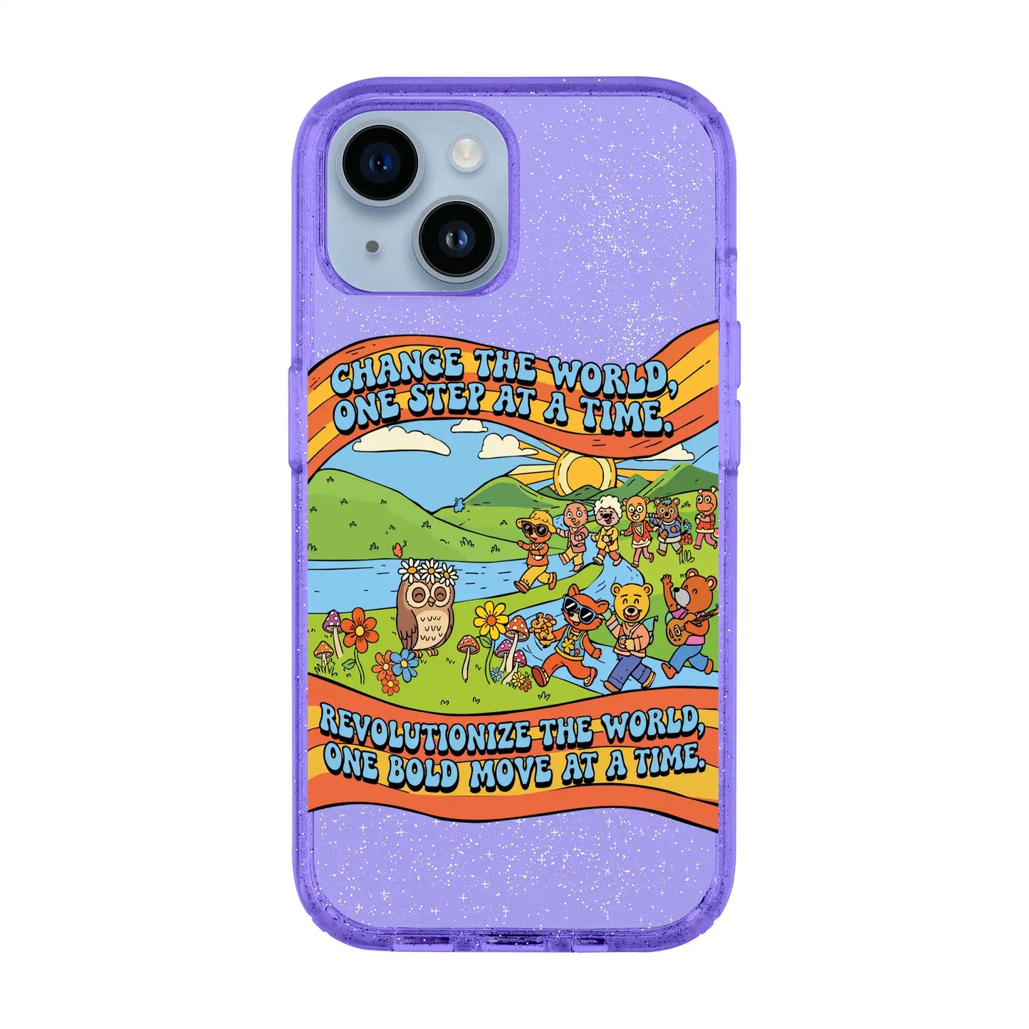 CHANGE THE WORLD-Shiny Kılıf MagSafe Özellikli - iPhone 14