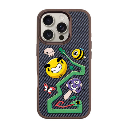 NADUR-iPhone 16 Pro Plaid Kılıf MagSafe Özellikli