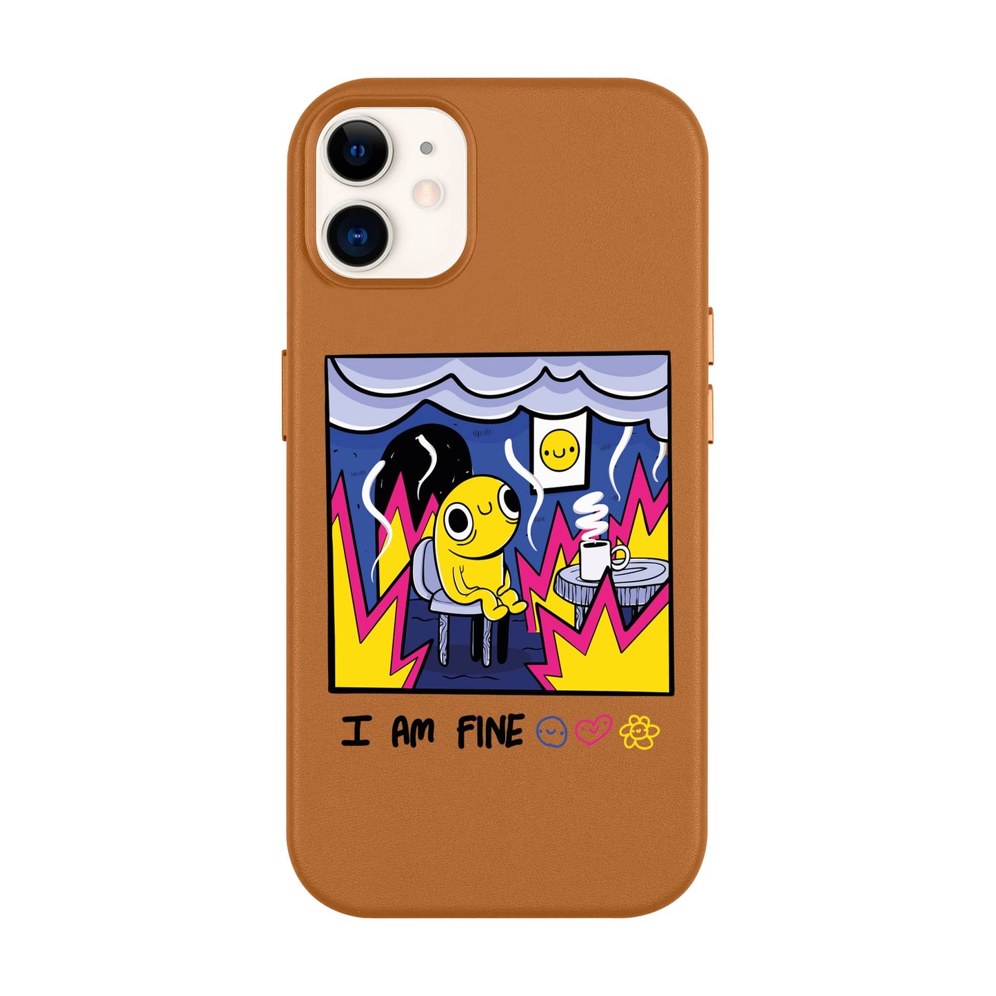 I AM FINE-Leather Kılıf MagSafe Özellikli - iPhone 11