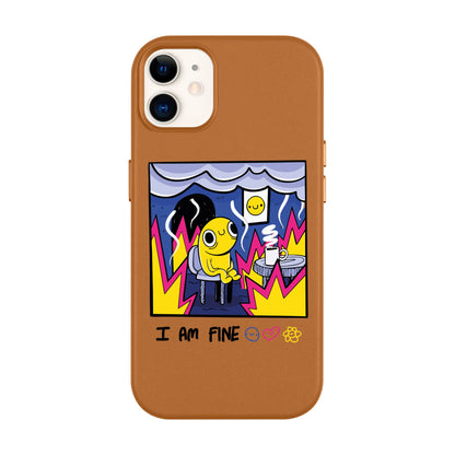 I AM FINE-Leather Kılıf MagSafe Özellikli - iPhone 11