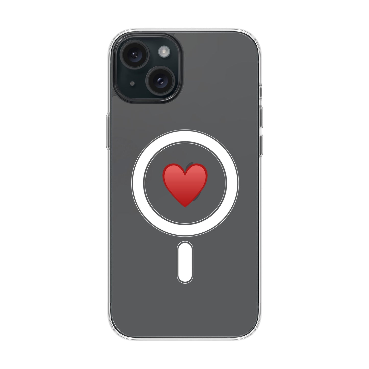 SPREAD HEART-iPhone 15 Plus Solid Kılıf MagSafe Özellikli