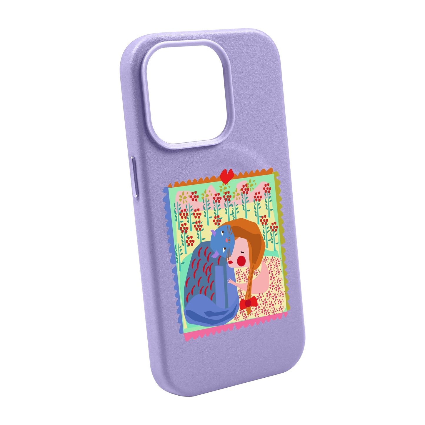 KEDİ POSTA PULU-Leather Kılıf MagSafe Özellikli - iPhone 11