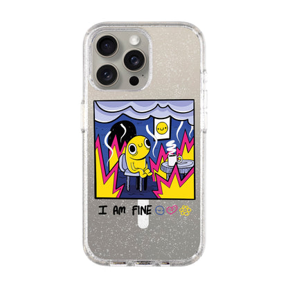 I AM FINE-iPhone 15 Pro Max Shiny Kılıf MagSafe Özellikli