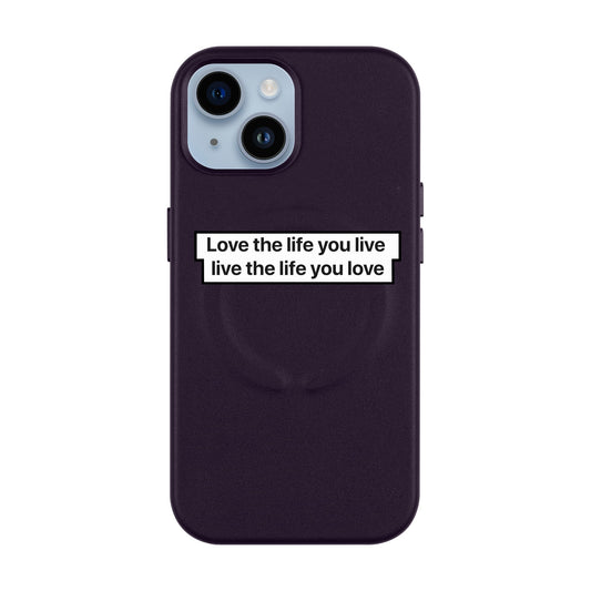 LOVE THE LIFE-Leather Kılıf MagSafe Özellikli - iPhone 11