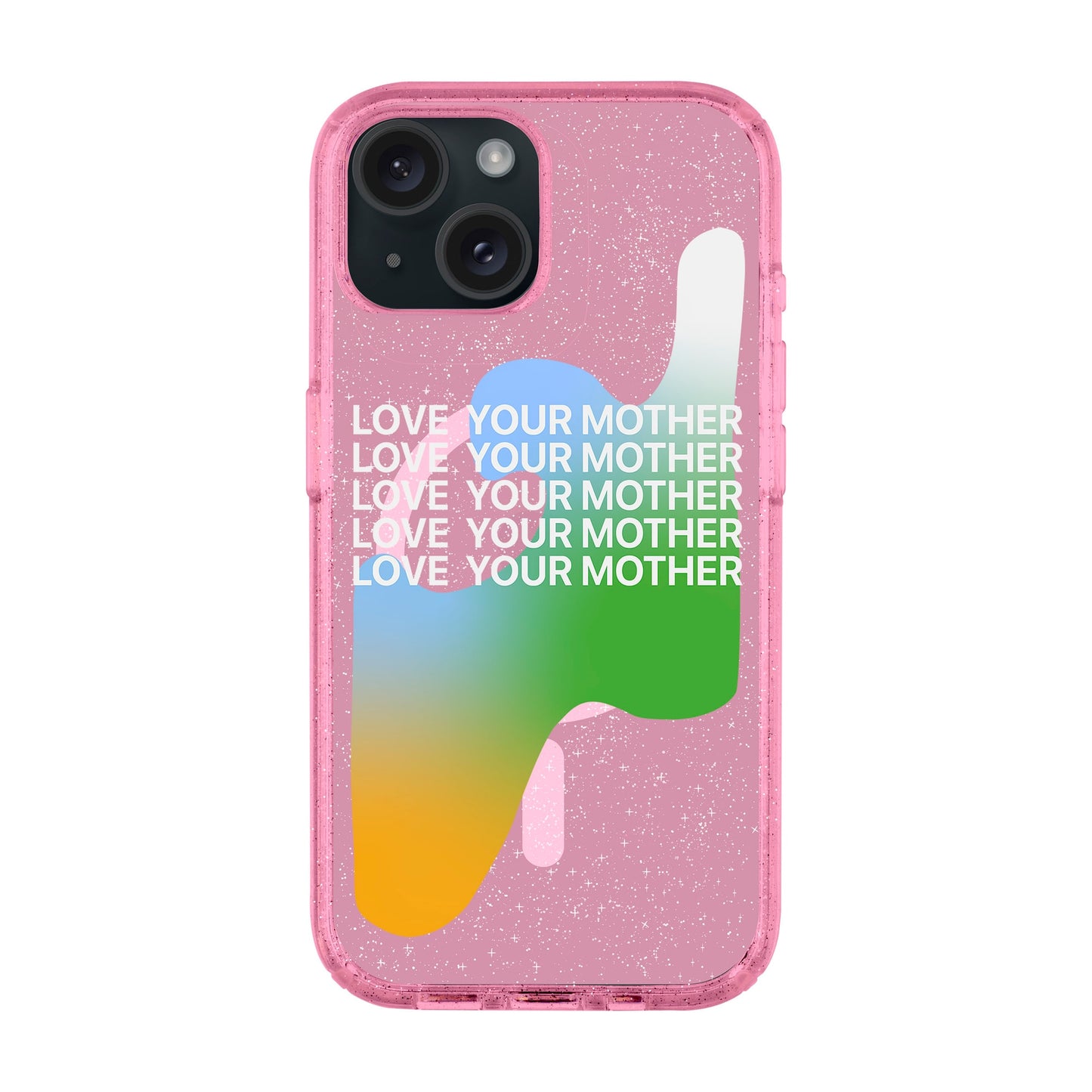 LOVE YOUR MOTHER-iPhone 15 Plus Shiny Kılıf MagSafe Özellikli