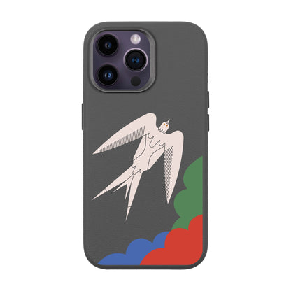 L’OISEAU LIBRE-iPhone 14 Pro Max Leather Premium Kılıf MagSafe Özellikli