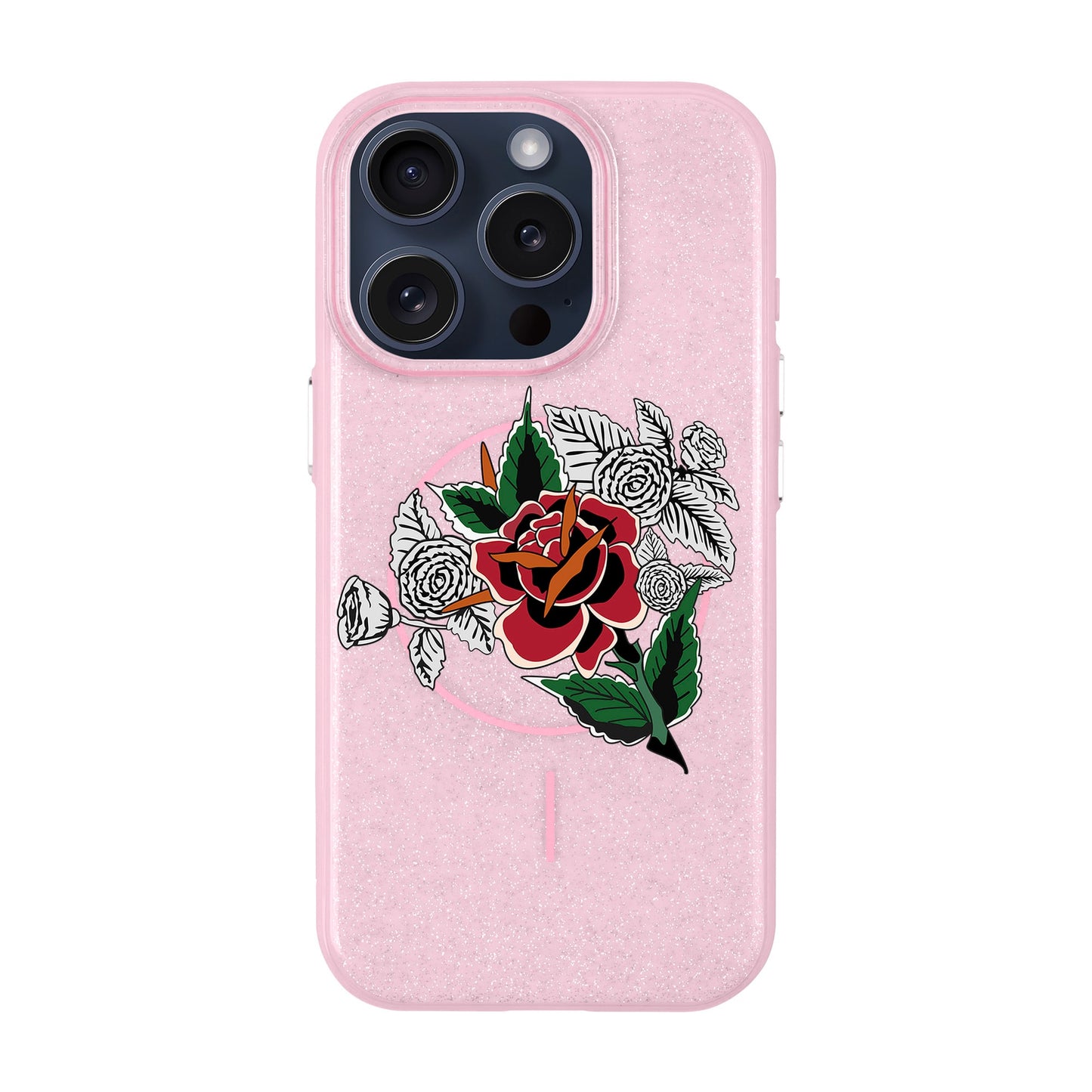 DRY ROSE-Radiant Kılıf MagSafe Özellikli - iPhone 15 Pro