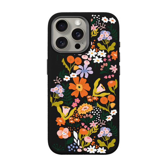 FLOWER-iPhone 15 Pro Max Leather Premium Kılıf MagSafe Özellikli