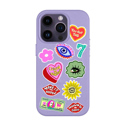 HM STICKERS-iPhone 14 Pro Leather Kılıf MagSafe Özellikli