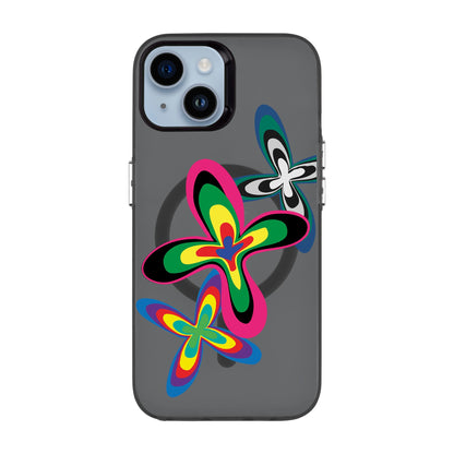 COLOR FLOWER-iPhone 14 Hold Kılıf MagSafe Özellikli