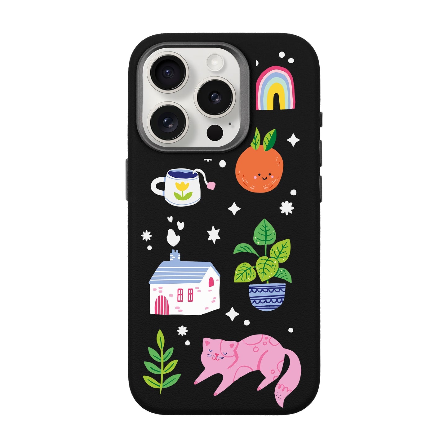 FRESH SPRING-iPhone 15 Pro Leather Premium Kılıf MagSafe Özellikli